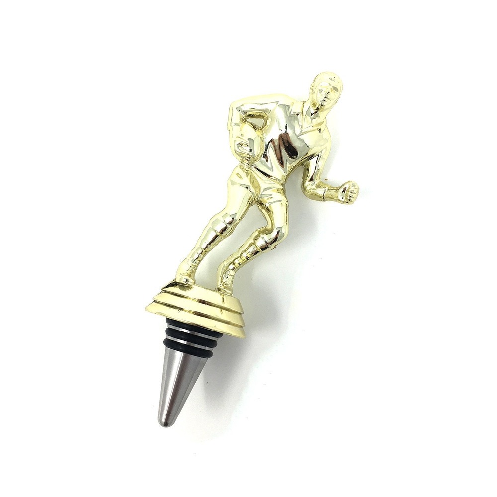 Handmade Bottle Stopper made from Repurposed Rugby Trophy